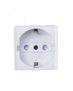 Tomacorriente 2P+T schuko 16A 250V~ color grafite